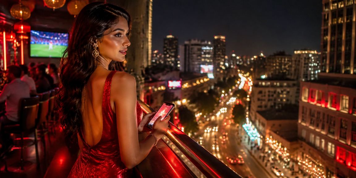 Live Teen Patti dealer engaging Indian players in mobile casino